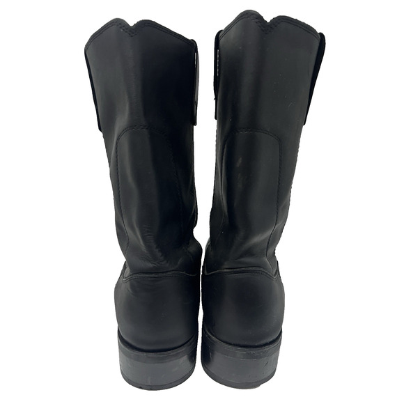 Durango Black Leather Pull-On Western Boots main image 4